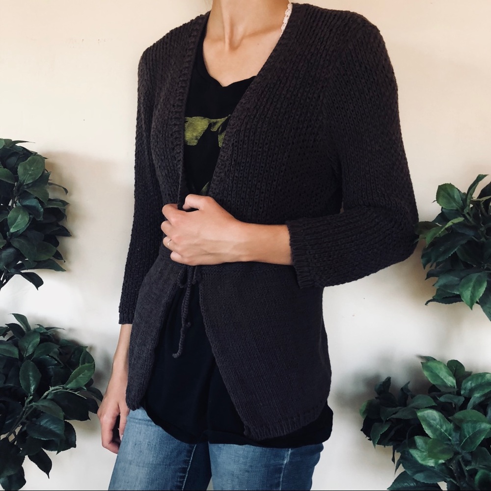 Brown knitted Cardigan